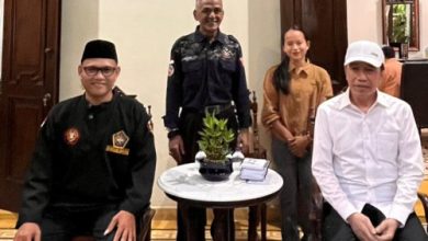 Silaturahmi pengurus Padepokan Mande Macan Guling dengan Joko Widodo, Presiden RI ke-7. Foto Ucu