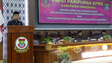 Wakil Bupati Tangerang, Mad Romli di DPRD Kab Tangerang. Foto: Iqbal Kurnia