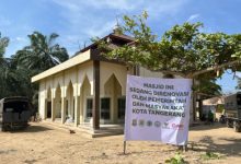 Salah satu masjid di Aceh yang direnovasi dengan dana bantuan warga Kota Tangerang. Foto Antara