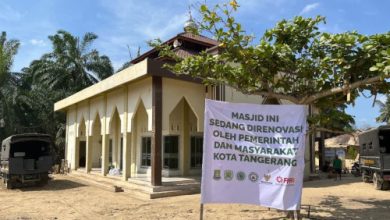 Salah satu masjid di Aceh yang direnovasi dengan dana bantuan warga Kota Tangerang. Foto Antara