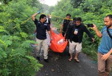 Mayat pria tanpa identas ditemukan tewas di Bendung. Foto: Yono