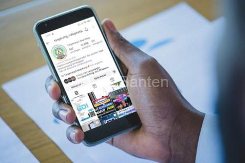 Medsos milik Disnaker Kota Tangerang. foto Antara