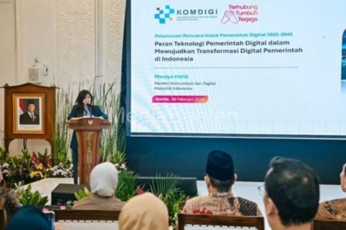 Menteri Komdigi, Meutya Hafid mengatakan, pemerintah menertibkan belanja TIK yang dinilai tidak efisien. Foto Antara