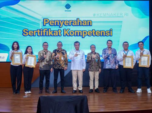 Kemnaker memperkuat sertifikasi setelah Program Pemagangan Nasiona Batch 1 ditutup. Foto Biro Humas Kemnaker