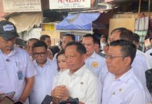 Mendagri, Muhammad Tito Karnavian sidak ke Pasar Rau. Foto: Antara