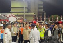 Menhub RI, Dudy Purwagandhi berkunjung ke Pelabuhan Ciwandan. Foto Antara