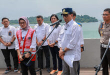 Menhub RI, Budi Karya Sumadi di Pelabuhan Merak. Foto: Biro Adpim Banten