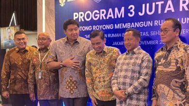 Menteri PKP, Maruara Sirait di acara BTN. Foto: Antara