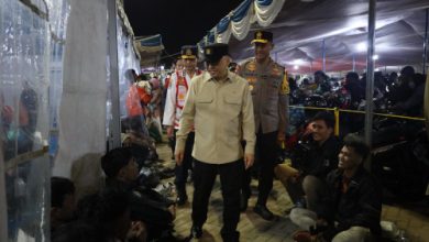 Menteri Perhubungan, Dudy Purwagandhi di Ciwandan. Foto: Budi Wahyu Iskandar