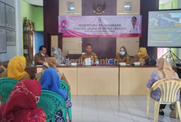 Dinkes Banten monitoring angka stunting di Kota Serang. Foto: Dinkes Banten