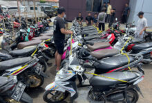 Pengamanan hasil pencurian di Polres Pandeglang. Foto: Yono