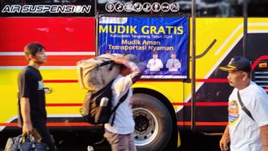 Program mudik gratis selama Lebaran 2024. Foto: LKBN Antara