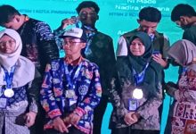 Raihan Ihsan Perdana, siswa Kelas XII SMA Muhi Yogya raih medali perak di Olimpiade Madrasah Indonesia. Foto Yusron Ardi Darmawan