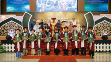 Acara pelepasan murid kelas XII SMA Muhi Yogyakrat tahun 2025-2026. Foto Yusron Ardi Darmawan