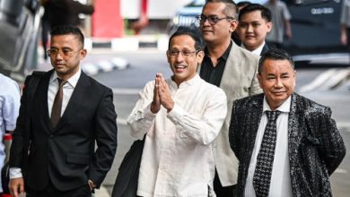 Nadiem Anwar Makarim diperiksa Kejagung. foto: Antara