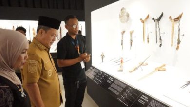 Wakil Bupati Serang, Najib Hamas saat di Pameran Nasional Pusaka Nusantara. Foto Antara