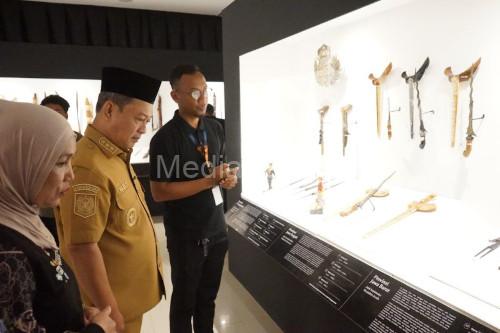 Wakil Bupati Serang, Najib Hamas saat di Pameran Nasional Pusaka Nusantara. Foto Antara