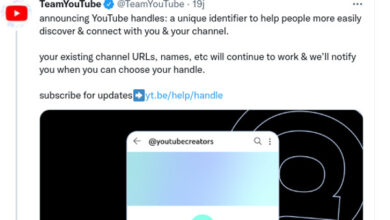 Nama baru bagi Chanel Youtube. Foto: Twitter