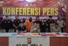 Pengungkapan kasus narkoba di Polres Serang. Foto: Yono