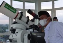 Salah satu lokasi pengamatan hilal yang disiapkan Kemenag RI di Surakarta.