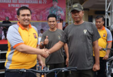 Apel dan Olahraga Bersama Polres Serang dan Kodim 0602. Foto: Yono