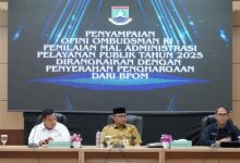 Acara penyampaian opini Ombudsman RI ke Pemkot Cilegon. Foto Daeng Yusvin