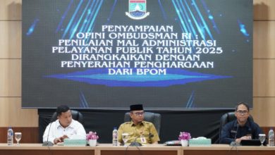 Acara penyampaian opini Ombudsman RI ke Pemkot Cilegon. Foto Daeng Yusvin
