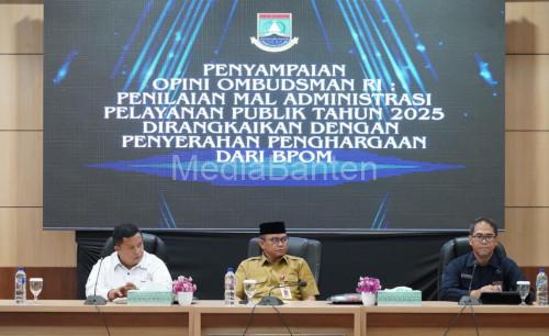 Acara penyampaian opini Ombudsman RI ke Pemkot Cilegon. Foto Daeng Yusvin
