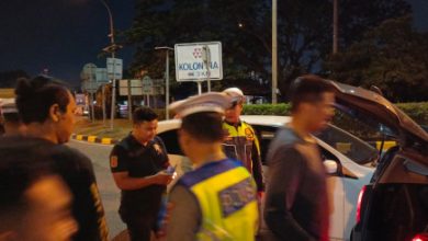 Patroli KRYD dari Polres Serang di lokasi rawatn gangguan kamtibmas. Foto: Yono