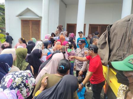 Opererasi Pasar Beras Murah dari Polres Serang. Foto Yono