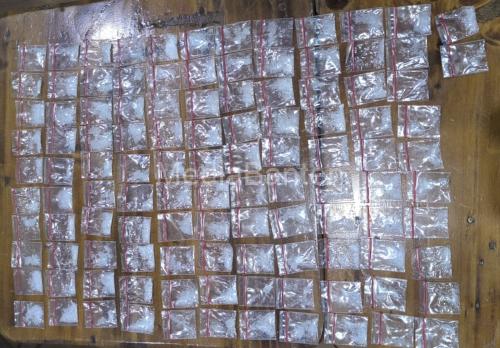 112 paket sabu disita dari seorang bernama AP di Kota Serang. Foto Yono