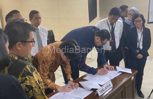 Shopee dan Nusantara Express Kilat tandatangi pakta integritas di KPPU. Foto: LKBN Antara