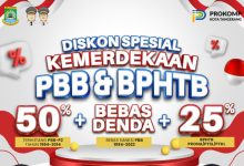 Pamflet diskon pajak dari Pemkkot Tangerang. Foto: Diskominfo Kota Tangerang