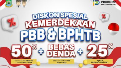 Pamflet diskon pajak dari Pemkkot Tangerang. Foto: Diskominfo Kota Tangerang