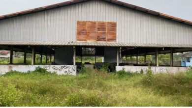 Pasar Jambe terbengkalai. Foto: Iqbal Kurnia