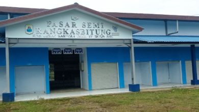 Pemkab Lebak merelokasi pedagang kaki lima ke Pasar Semi Rangkasbitung. Foto Antara