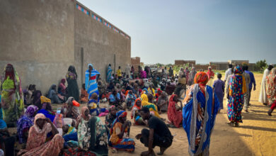 Para pasisen di Sudan yang terlantar. Foto: (c) MSF/Mohammad Ghannam