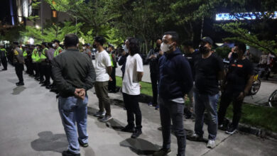 Patroli Gabungan Polrer Serang dan TNI. Foto: Yono