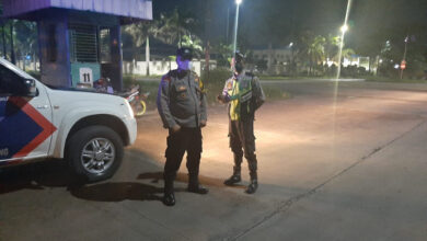 Patroli Polsek Cikande pada rumah kosong.