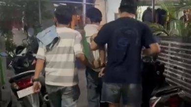Satreskrim Polres Serang menangkap 2 pelaku pembegalan. Foto: Yono