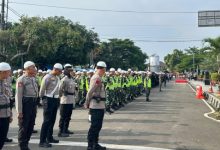 Apel pengamanan tabligh akbar, istigosah hingga syek haul Syekh Abdul Qodikl Jaelani. Foto: Daeng Yusvin