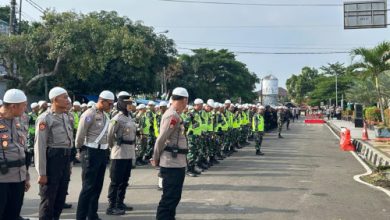 Apel pengamanan tabligh akbar, istigosah hingga syek haul Syekh Abdul Qodikl Jaelani. Foto: Daeng Yusvin