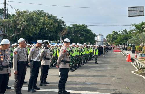 Apel pengamanan tabligh akbar, istigosah hingga syek haul Syekh Abdul Qodikl Jaelani. Foto: Daeng Yusvin