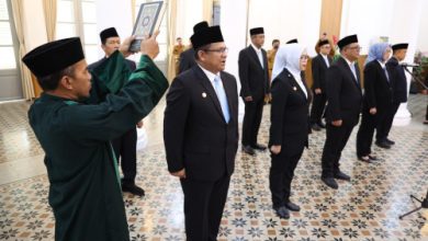Gubernur Banten, Andra Soni melantik 10 pejabat eselon 2. Foto Biro Adpim Banten