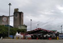 Akibat banjir, tak ada aktivitas pelayanan d Pelabuhan Ciwandan. Foto Daeng Yusvin