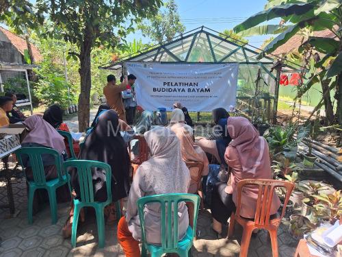 Pelatihan Budidaya Bayam di Desa Pasir Tanjung, Karawang. Foto: Humas Pertamina RJBB