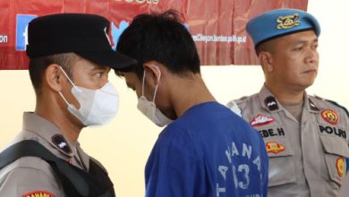 Polsek Ciwandan meringkus pelaku pencurian kendaraan bermotor atau Curanmor. Foto: Daeng Yusvin