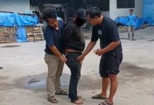 Salah satu pelaku pencuri motor di Nambo. foto: Yono