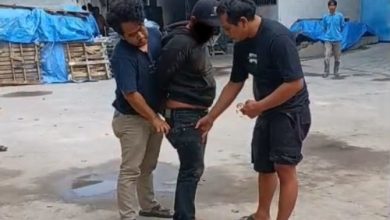 Salah satu pelaku pencuri motor di Nambo. foto: Yono