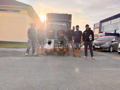 Penangkapan pelaku pembunuhan. Foto Yono